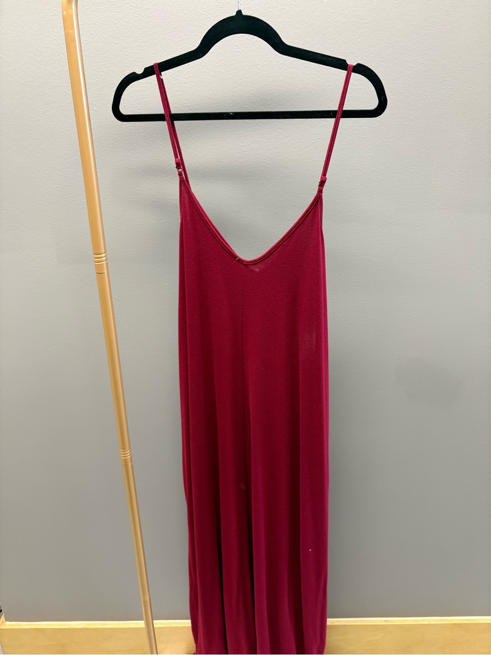 Zenana Outfitters Burgundy Maxi Slip Dress